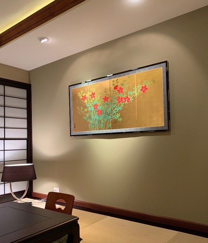 Japanese screen online shop, Gold screen, Byobu screen